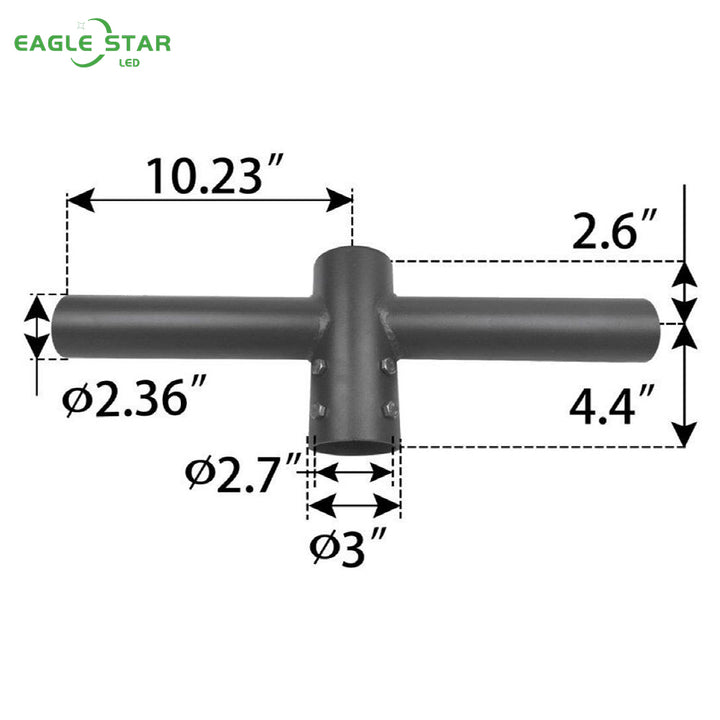 Eagle Star LED Bullhorn-Double 180‘ Horizontal Tenon Adaptor 