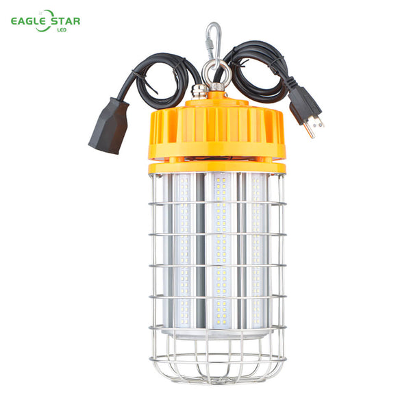 USA Large Stock free shipping Eagle Star LED Temporary Work Light Linkable 100W/150W, 13000/19500 Lumen (600W/900W Equiv) 5000K Outdoor Construction Lights with 2 x 5ft  connction wires