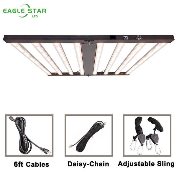 Eagle Star LED ESF8000 800W Full Spectrum Foldable LED Grow Lights For Personal Grower, Vertical Farm, Green House